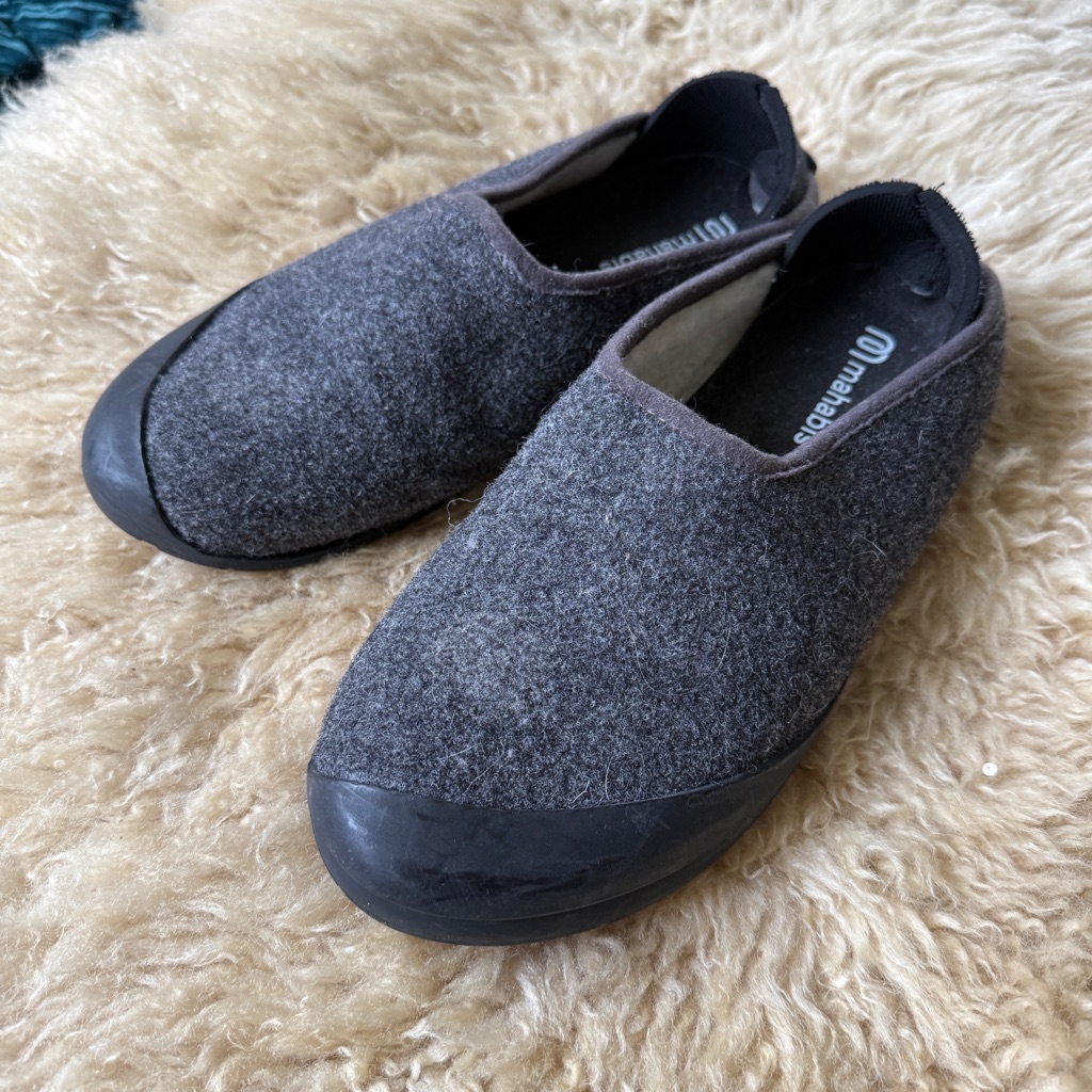 Mahabis Curve Slippers Dark Grey X Skien Black